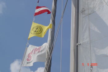 Beflaggung bei SVM-Regatta